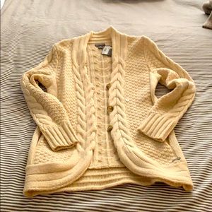 Eddie Bauer cable cardigan